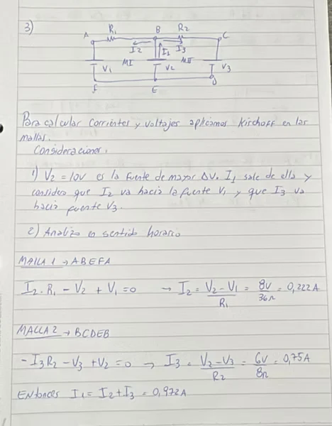 Hoja 1 de Parcial resuelto de Circuitos CC RC