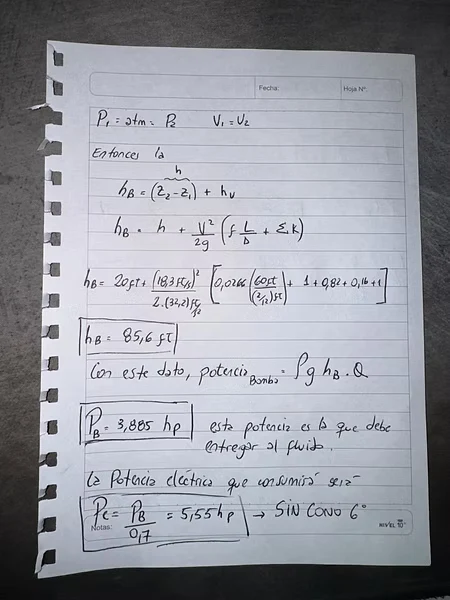 Hoja 3 de Parcial resuelto de Flujo en Cañerias