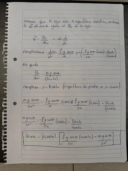 Hoja 5 de Parcial resuelto de Ecuaciones de Navier-Stokes